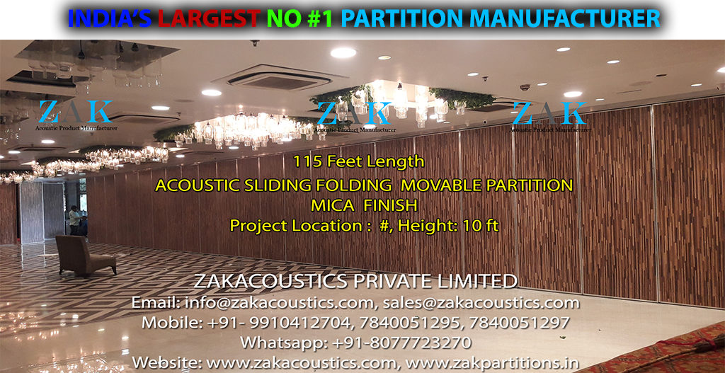 No #1 Acoustic Sliding Folding Partition Company INDIA