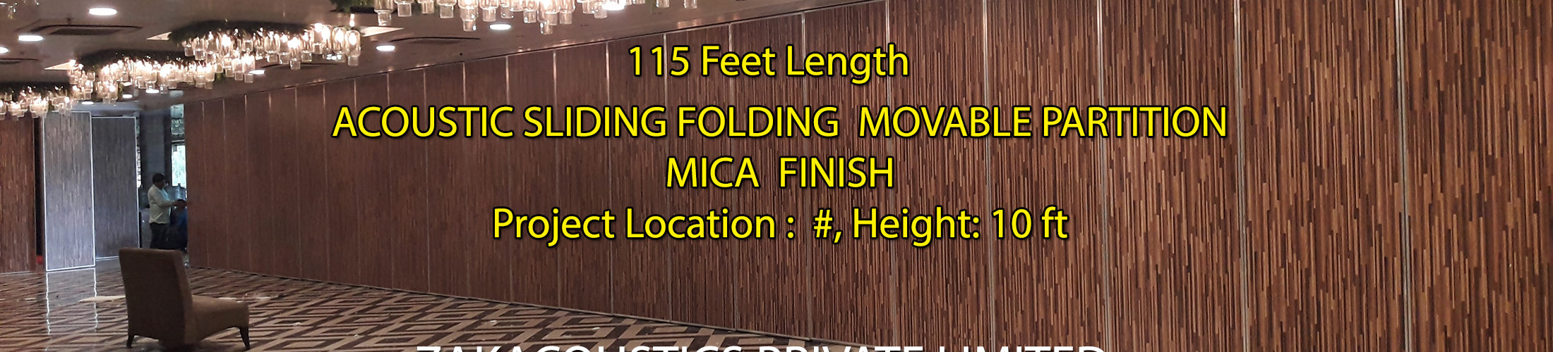 Sliding Folding Partition MICA Finish