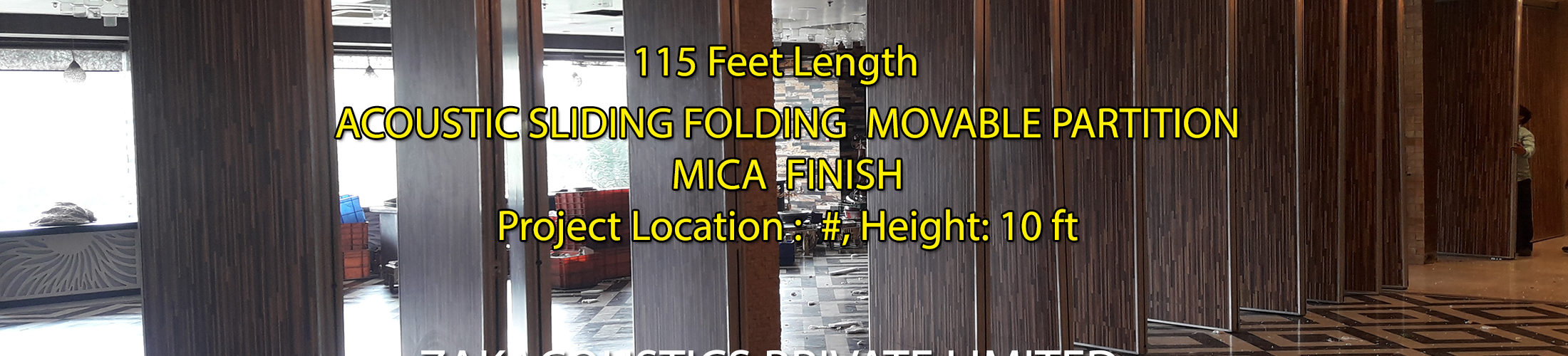 Sliding Partition MICA Finish